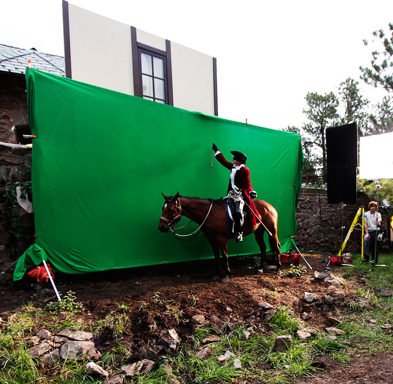green screen for ghost horse