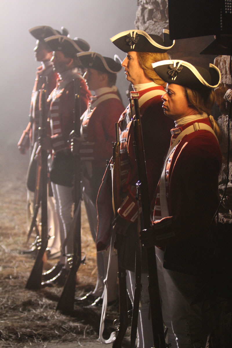 The line of redcoats