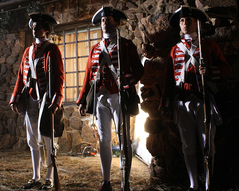 Redcoats guard the inn